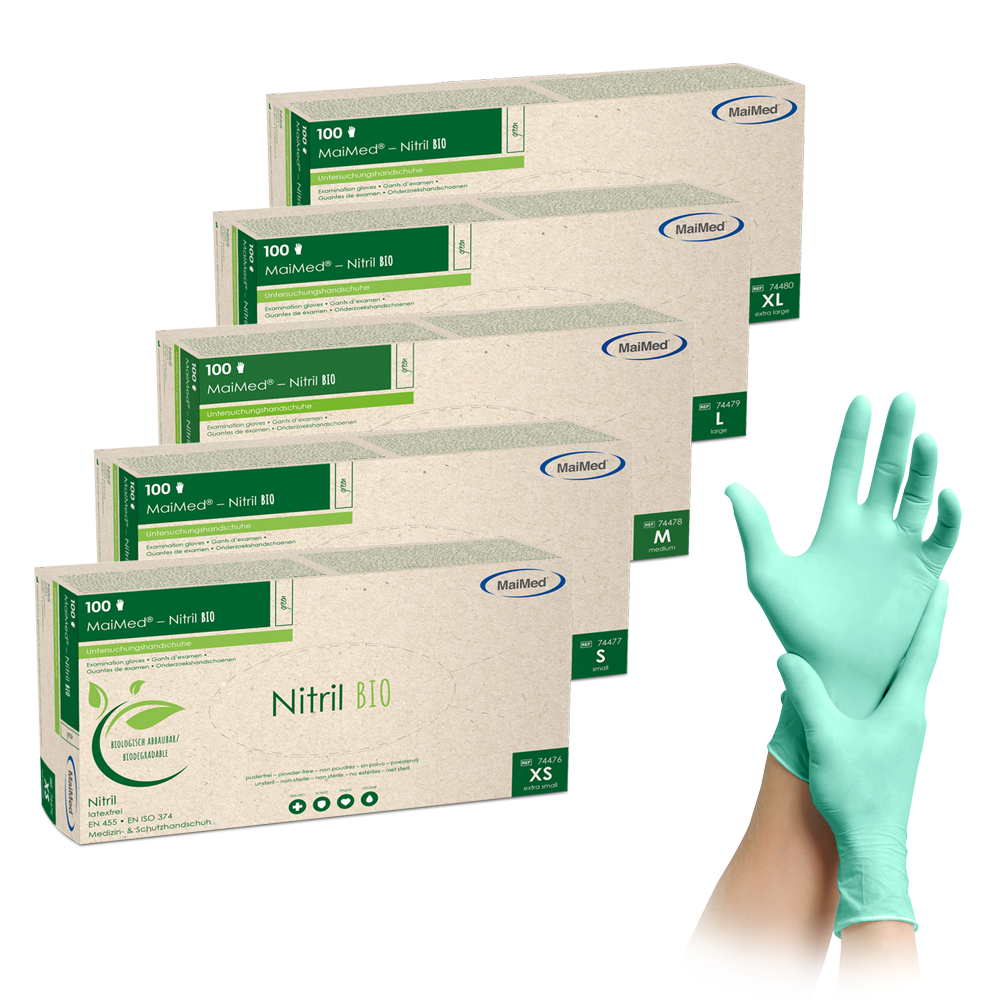 MaiMed® Nitril BIO Handschuhe grün